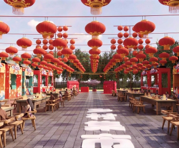 New Chinese Style Commercial Street-ID:192502983