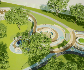 Modern Park Landscape-ID:859189034