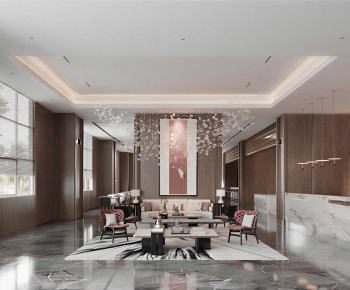 New Chinese Style Lobby Hall-ID:410998113