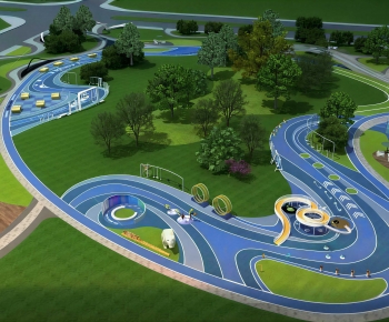 Modern Park Landscape-ID:235483887