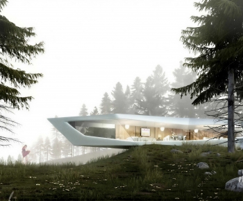 Modern Appearance Of Commercial Building-ID:632720047
