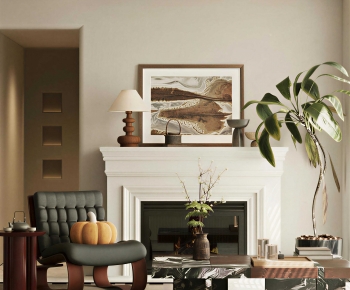 Wabi-sabi Style A Living Room-ID:135735033