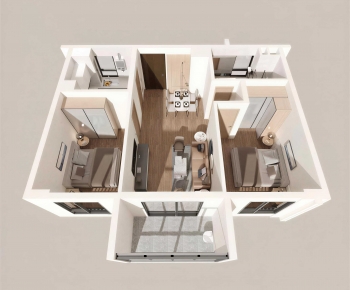 Modern A Bird's-eye View Of Home Decoration-ID:915389187