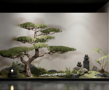 New Chinese Style Plant Landscaping-ID:995913987