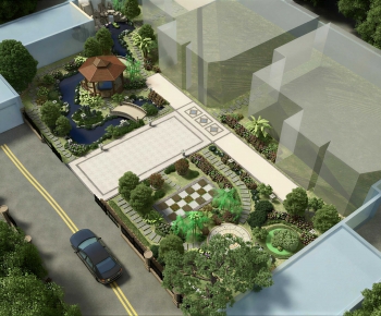 New Chinese Style Courtyard/landscape-ID:323632002