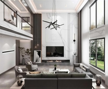 Modern A Living Room-ID:667351967