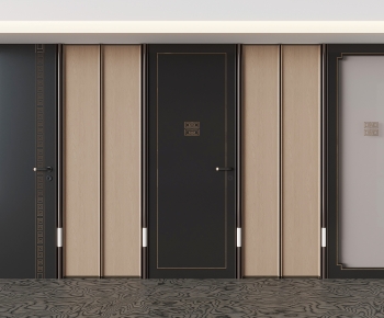 New Chinese Style Single Door-ID:263328086