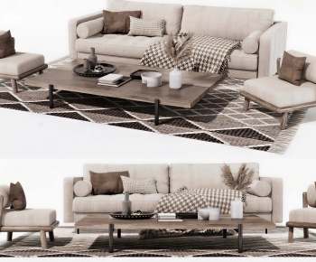 Wabi-sabi Style Sofa Combination-ID:658231974