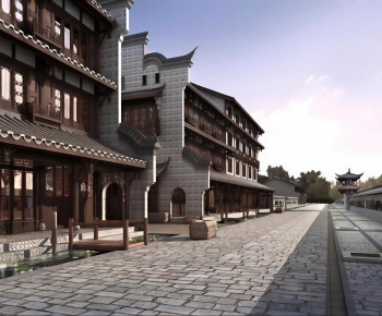 Chinese Style Commercial Street-ID:342420103