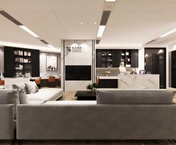 Modern Office Reception Desk-ID:506165989