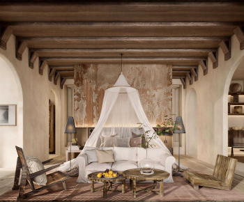 Wabi-sabi Style A Living Room-ID:881088976