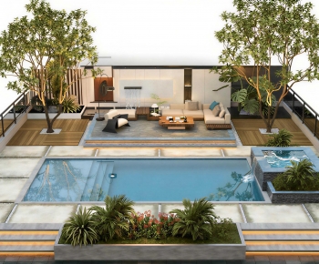 Modern Courtyard/landscape-ID:228707086