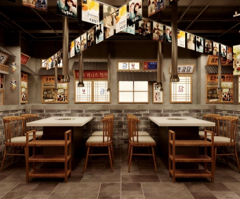 Industrial Style Barbecue Restaurant-ID:998013022