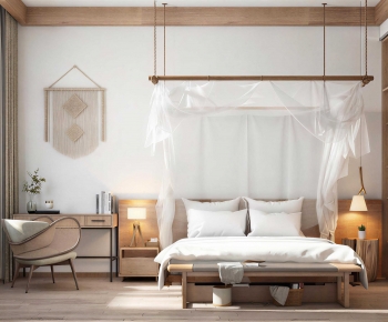 Wabi-sabi Style Bedroom-ID:700977091