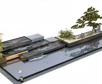 New Chinese Style Rockery Waterscape-ID:256176956