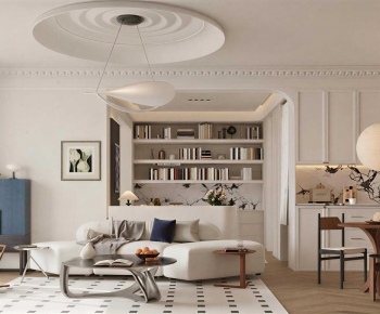 French Style A Living Room-ID:266983995
