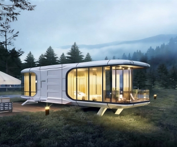Modern Appearance Of Commercial Building-ID:487560994