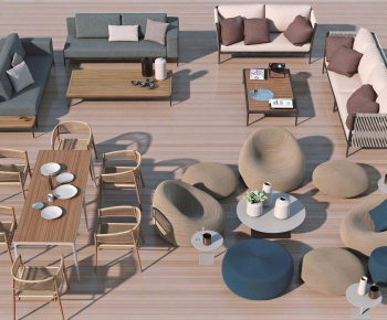 Wabi-sabi Style Outdoor Tables And Chairs-ID:849066973