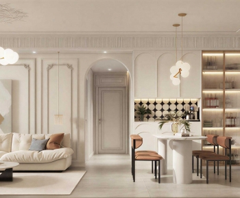 French Style A Living Room-ID:434607986