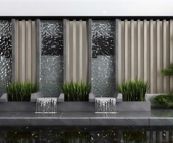 New Chinese Style Rockery Waterscape-ID:447471161