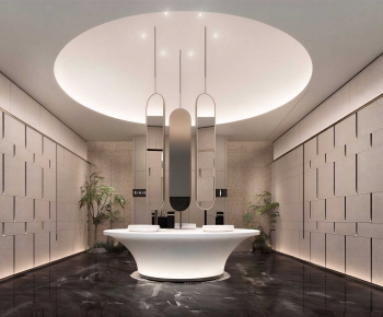 Modern Public Toilet-ID:613583097
