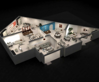 Modern Exhibition Hall-ID:873954061