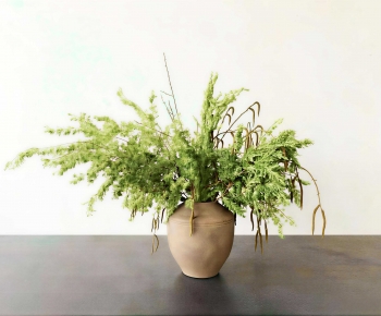 Wabi-sabi Style Potted Green Plant-ID:240102057