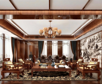 Chinese Style A Living Room-ID:365269905