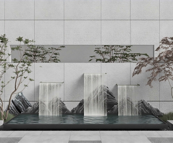 New Chinese Style Rockery Waterscape-ID:614419088