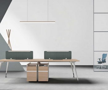 Modern Office Desk And Chair-ID:140454057
