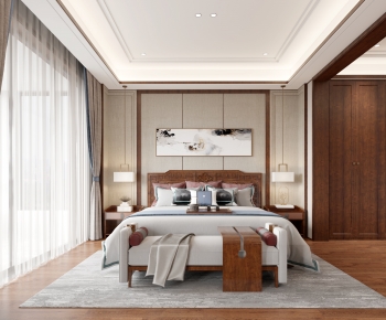 New Chinese Style Bedroom-ID:843002085