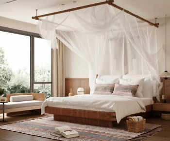 Wabi-sabi Style Bedroom-ID:429452902