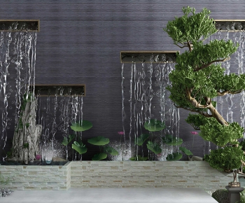 New Chinese Style Rockery Waterscape-ID:614284049