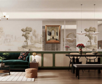 French Style A Living Room-ID:881559876