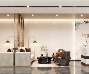Modern Office Reception Desk-ID:910058024