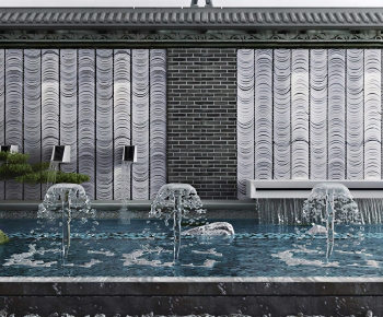 New Chinese Style Rockery Waterscape-ID:452841043