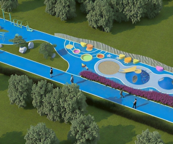 Modern Park Landscape-ID:687946084
