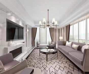 New Classical Style A Living Room-ID:939627897