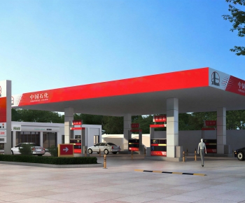 Modern Gas Station-ID:164650922