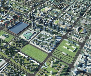 Modern Architectural Bird's-eye View Planning-ID:863038062