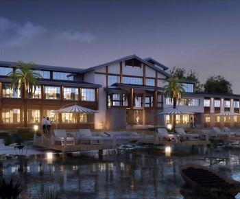 New Chinese Style Appearance Of Commercial Building-ID:411598925