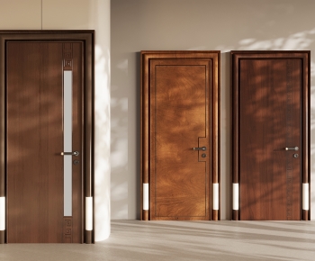 New Chinese Style Single Door-ID:964698089