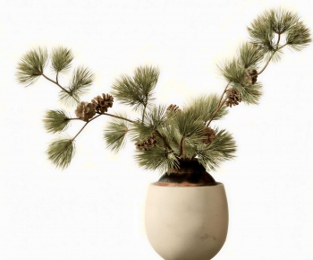 Wabi-sabi Style Potted Green Plant-ID:357573998