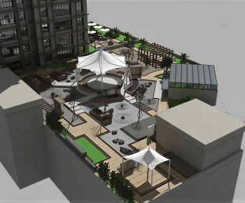 New Chinese Style Courtyard/landscape-ID:858038902