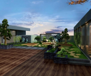 New Chinese Style Courtyard/landscape-ID:662625075