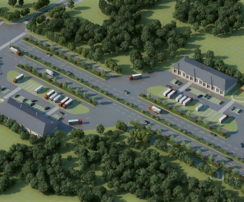 Modern Architectural Bird's-eye View Planning-ID:972167973