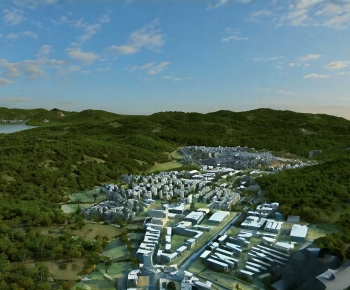 Modern Architectural Bird's-eye View Planning-ID:108405111