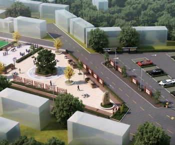 New Chinese Style Architectural Bird's-eye View Planning-ID:578152894