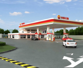 Modern Gas Station-ID:860359913