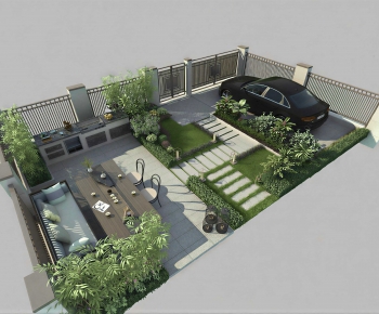 New Chinese Style Courtyard/landscape-ID:318589214
